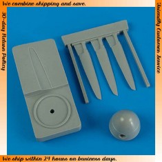 1/48 Hawker Hurricane Mk.I Rotol Propeller & Spitfire spinner with tool for Italeri kits 