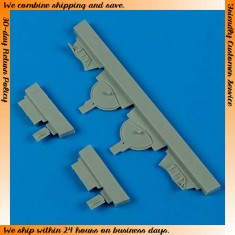 1/48 Mitsubishi A6M5 'Zero' Undercarriage Covers for Hasegawa kits 