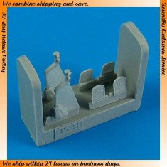 1/48 North-American T-28B/T-28D Trojan Control Lever and Rudder Pedals for Roden kits 