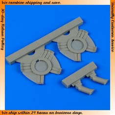 1/48 Kawasaki Ki-45 Nick Exhaust for Hasegawa kits 