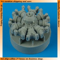 1/72 North American T-28 Trojan/FENNEC Engine for Heller kits
