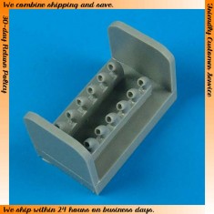 1/72 Curtiss P-40B Tomahawk Exhaust for Airfix kits 