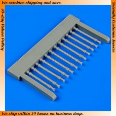 1/72 Avro Lancaster B.II Gun Barrels - Oval Type for Airfix kit