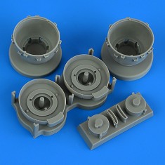 1/72 B-25H/J Mitchell Cowlings and Cooling Flaps (Closed) for Hasegawa kit