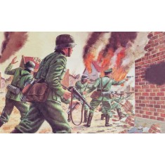 1/76 WWII D-Day German Infantry Set (48 parts)
