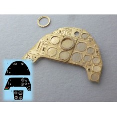 1/24 Messerschmitt Me109G Instrument Panel PE & Decal for  Trumpeter kits