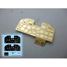 1/24 Republic P-47 Thunderbolt Instrument Panel PE & Decal for Kinetic kits
