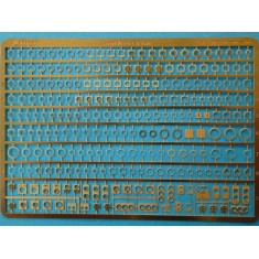 1/32 RAF/German/US Instrument Bezels Photo-etched Sheet