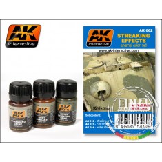 Enamel Paint Set - Streaking Effects (3 x 35ml Enamel Colours)