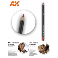 Weathering Semi Grease Water Pencil - Medium Rust