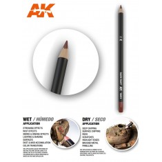 Weathering Semi Grease Water Pencil - Dark Rust