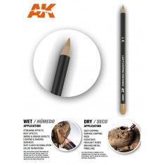 Weathering Semi Grease Water Pencil - Light Chipping for wood