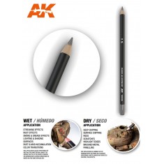 Weathering Semi Grease Water Pencil - Dark Aluminum Nickel