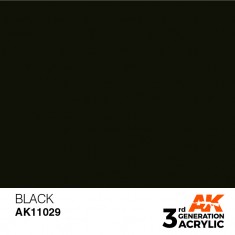 Acrylic Paint (3rd Generation) - Black (Intense Colours, 17ml)
