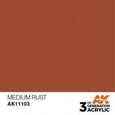 Acrylic Paint (3rd Generation) - Medium Rust (17ml)
