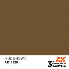 Acrylic Paint (3rd Generation) - Mud Brown (17ml)
