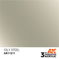 Acrylic Paint (3rd Generation) - Oily Steel (Metallic Colours, 17ml)