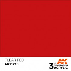 Acrylic Paint (3rd Generation) - Clear Red (17ml)