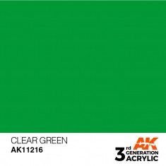 Acrylic Paint (3rd Generation) - Clear Green (17ml)