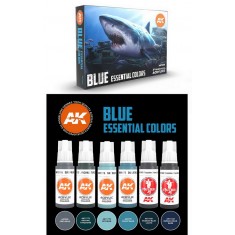 Acrylic Paint (3rd Generation) Set - Blue Essential Colours (6x 17ml)