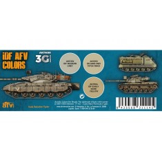 Acrylic Paint (3rd Generation) Set for AFV - IDF AFV Colour Combos (3x 17ml)