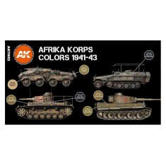 Acrylic Paint (3rd Generation) Set for AFV - Afrika Korps 3G (6x 17ml)
