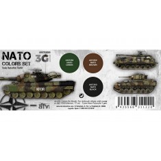Acrylic Paint (3rd Generation) Set for AFV - Nato Colours 3G