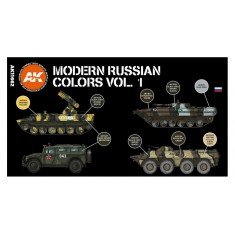 Acrylic Paint (3rd Generation) Set for AFV - Modern Russian Colours Vol 1 3G (6x 17ml)