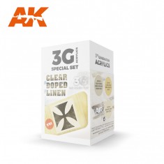 Acrylic Paint 3rd Gen set for Aircraft - Clear Doped Linen (3x 17ml)
