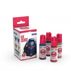 Acrylic Colour set for Contrast Painting - Quick Gen #Blue Soldiers (4x 18ml)
