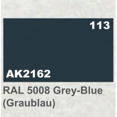 Acrylic Paint - RAL 5008 Grey-Blue Graublau (17ml)