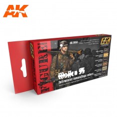 Acrylic Paint Set - WWII Waffen SS Autumn/Winter Camouflage (6 x 17ml)