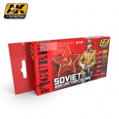 Acrylic Paint Set - WWII Soviet Uniform Colours (6 x 17ml)