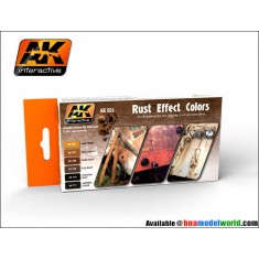 Rust Effect Colour Set for Rust and Metallic Chipping of all kinds (6 x 17ml)