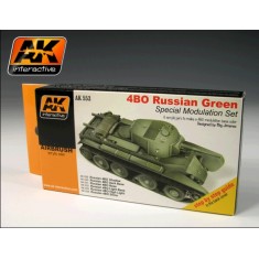 Russian Green Special Modulation Set (6 x 17ml Acrylic paints)