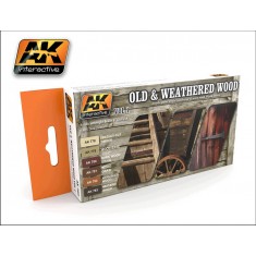 Acrylic Paint set - Old & Weathered Wood Vol.1 (17ml x 6)