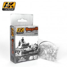 1/35 German Panzer III & Stug III Early Metal Tracks (Unassembled)