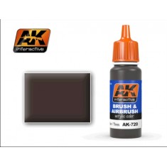 Acrylic Paint - Dark Grey for Old Rubber / Tyres (17ml)
