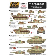 1/35 Decals for German Tanks in The Ardennes Campaign 1944-1945