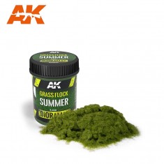 Nylon-type Grass Flock w/2mm Long Fibers #Summer (250ml)