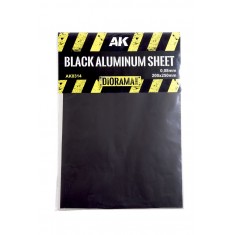 0.15mm Black Aluminium Sheet (200 x 250 mm)