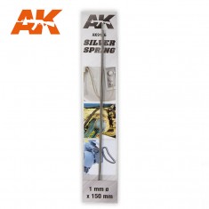 Silver Spring (diameter. 1mm, length: 15cm, 2pcs)