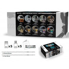 Aircraft and Spacecraft Effects Set (5x 35ml, 5x 30ml, 2 brushes)