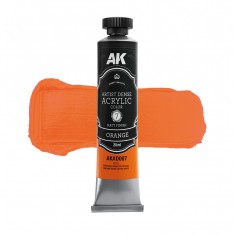 Artist Dense Acrylic Colour - Orange (20ml, matt finish)