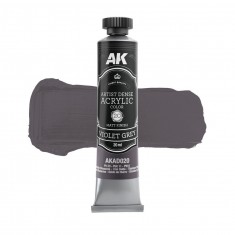 Artist Dense Acrylic Colour - Violet Grey (20ml Tube, Matt Finish)