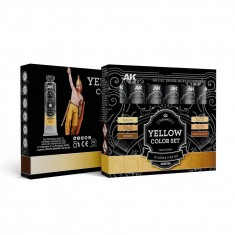 Artist Dense Acrylic Colours Set - Yellow (6 Tubes, 20ml Each)