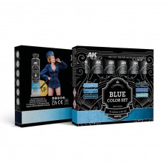 Artist Dense Acrylic Colours Set - Blue (6 Tubes, 20ml Each)