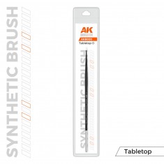 Synthetic Tabletop Brush #0 (for models and miniatures)