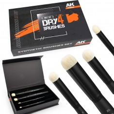 Dry Brushes Set (4 brushes: S M L XL)