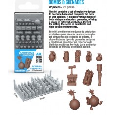 Wargame Scenery - Bombs and Grenades (72pcs)